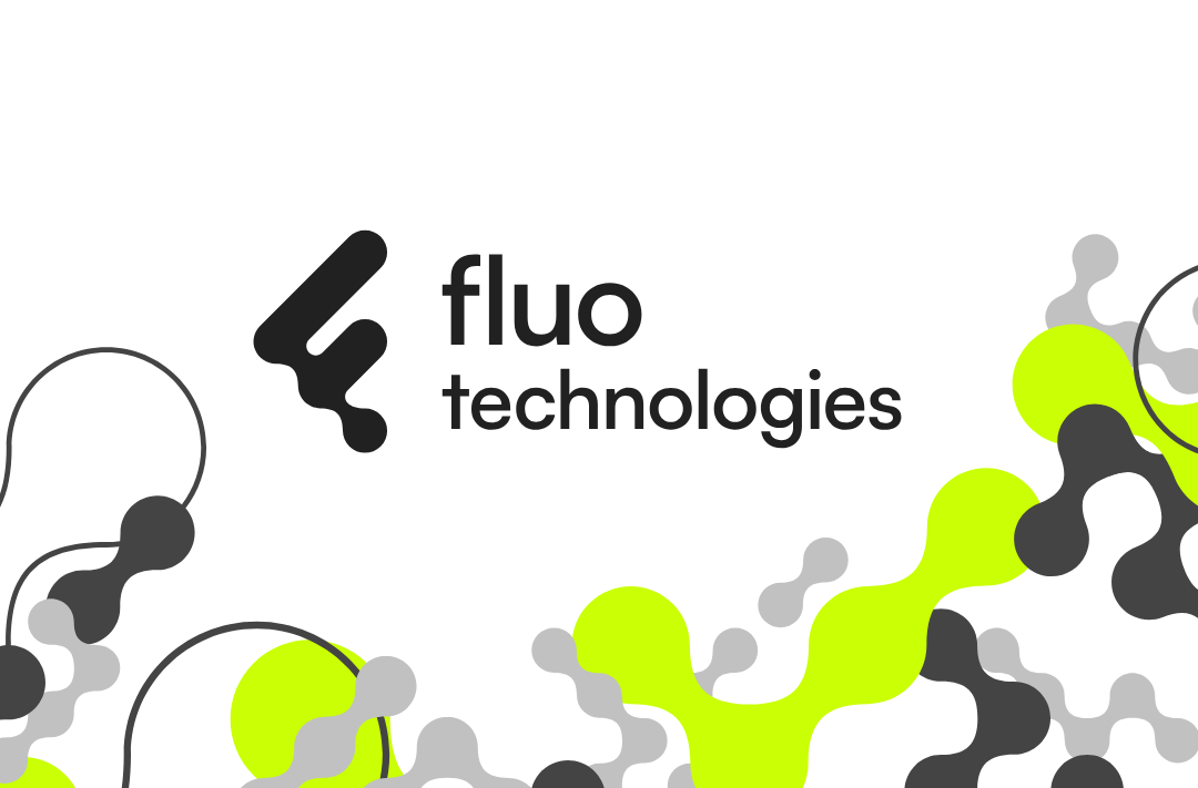 FLUO logo abstract design